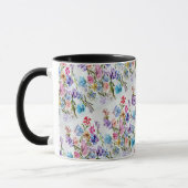 MUG FLEURS DE COULEUR D'EAU BLANC (Gauche)