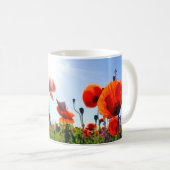 Mug Fleurs de crapets rouges sauvages (Devant droit)