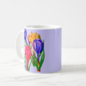 Mug fleurs de crocus (Devant gauche)