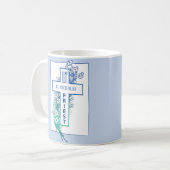 Mug Fleurs de croix du prêtre personnalisées (Devant gauche)
