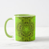 Mug FLEURS DE DAHLIA VERT Abstrait Floral (Gauche)
