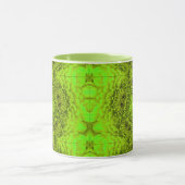 Mug FLEURS DE DAHLIA VERT Abstrait Floral (Centre)