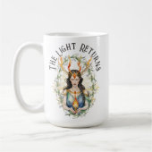 Mug Fleurs de déesse Viccan Imbolc (Gauche)