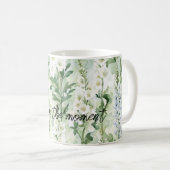 Mug Fleurs de Delphinium blanc lavande (Devant droit)