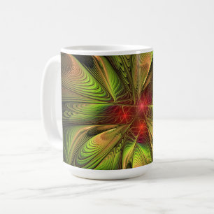 Mug Fleurs de fantaisie fractale douces et tendres