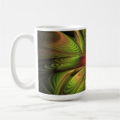 Mug Fleurs de fantaisie fractale douces et tendres (Gauche)