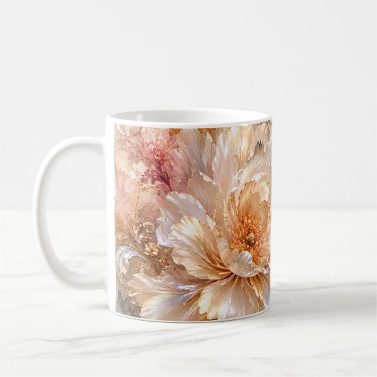 Mug Fleurs de Fantaisie Luxueuses (Gauche)