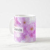Mug Fleurs de fleurs de cerisier rose (Devant gauche)