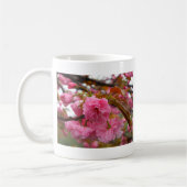Mug Fleurs de fleurs de cerisier rose chaud (Gauche)