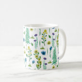 Mug Fleurs de foune Motif de la nature sans voile (Devant droit)