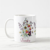 Mug Fleurs de fringes personnalisées/Fleurs de trompet (Gauche)