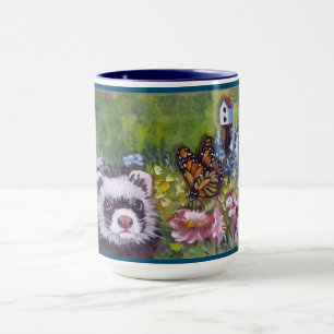 Mug Fleurs de furet Papillon et Bouge d'oiseaux