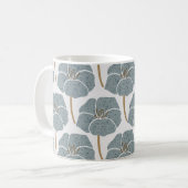 Mug Fleurs de Géranium Bleu Motif romantique. (Devant gauche)