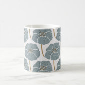 Mug Fleurs de Géranium Bleu Motif romantique. (Centre)