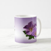 Mug Fleurs de géranium violet (Devant droit)
