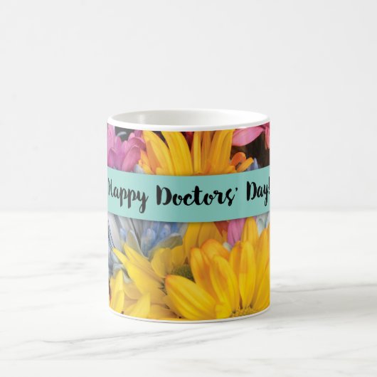 Mug Fleurs de Gerbera pour la Journée des Médecins (Centre)