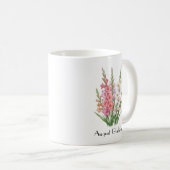 Mug Fleurs de gladiolus d'août (Devant droit)