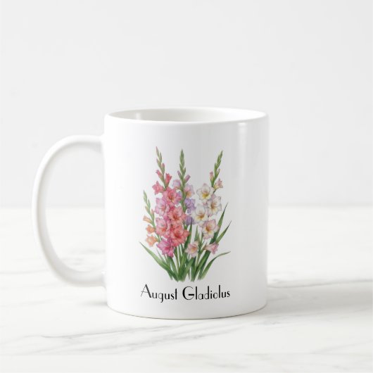 Mug Fleurs de gladiolus d'août (Gauche)