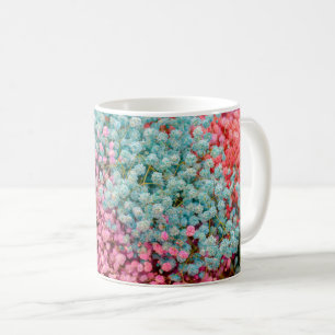 Mug Fleurs de Gypsophile Baby Breath Pastel Coloré Pat
