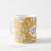 Mug Fleurs de jardin abstraites dessinées à la main. D (Devant gauche)