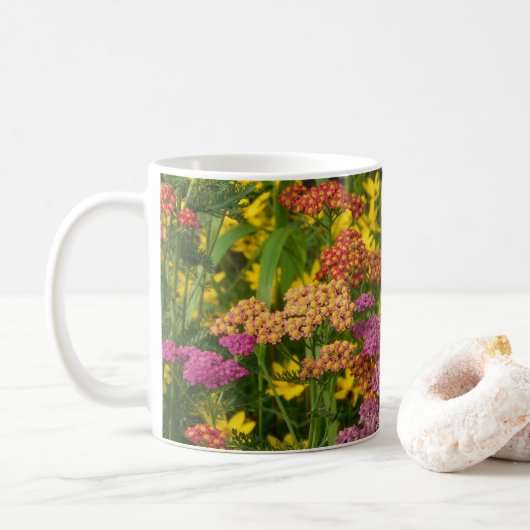 Mug Fleurs de Jardin colorées (Avec donut)