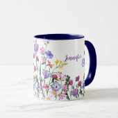 Mug Fleurs de Jardin colorées fleurs sauvages (Devant droit)