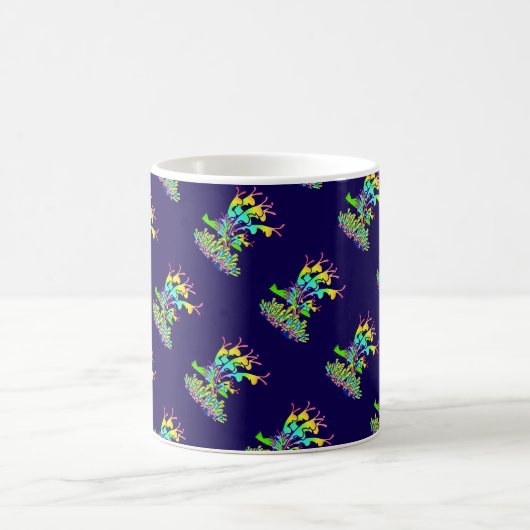Mug Fleurs de jardin Dk Blue Diagonal (Centre)