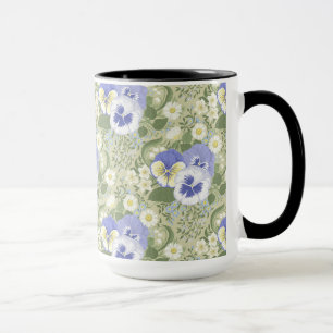 Mug Fleurs de jardin printanier sur sauge