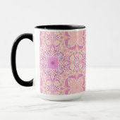 Mug Fleurs de jardin rétro en rose (Gauche)