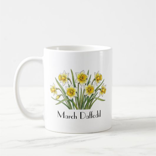 Mug Fleurs de jonquilles de mars (Gauche)
