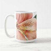 Mug Fleurs de jungle à l'aquarelle éclaboussure pêche (Gauche)
