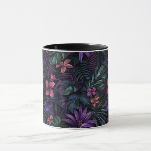 Mug Fleurs de jungle foncée (Centre)