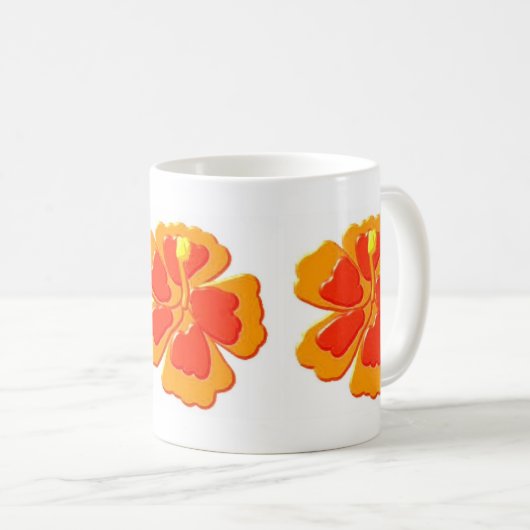 Mug fleurs de ketmie (Devant droit)