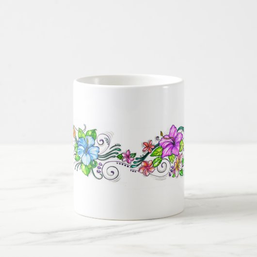 Mug Fleurs de ketmie de Hawiian (Centre)