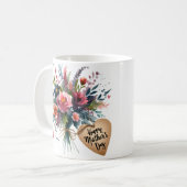 Mug Fleurs de la fête des mères en aquarelle (Devant gauche)