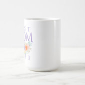 Mug Fleurs de la Meilleure Mère qui soit, Citation de (Centre)