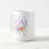 Mug Fleurs de la Meilleure Mère qui soit, Citation de (Devant gauche)