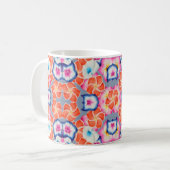 Mug Fleurs de la Plumeria tropicale X Motif (Devant gauche)