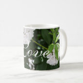 Mug Fleurs de laurier blanc (Devant droit)