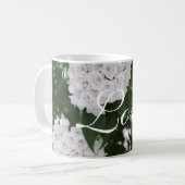 Mug Fleurs de laurier blanc (Devant gauche)