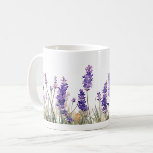 Mug Fleurs de lavande (Devant gauche)