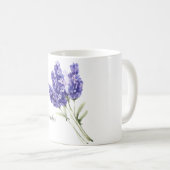 Mug Fleurs de Lavande Aquarelle (Devant droit)