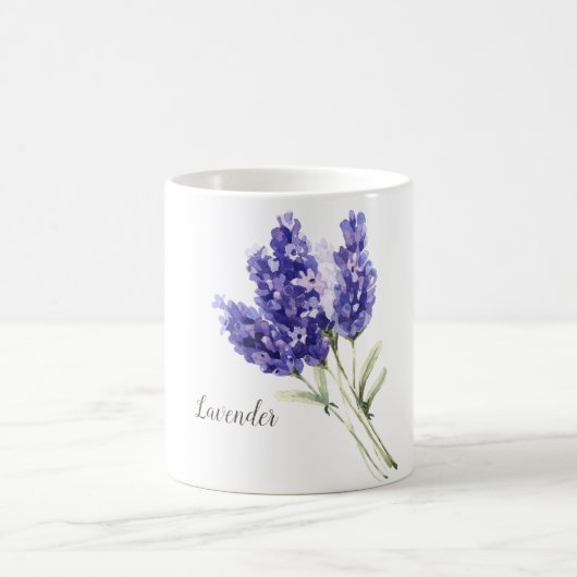 Mug Fleurs de Lavande Aquarelle (Centre)
