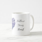 Mug Fleurs de Lavande Cœur (Devant droit)