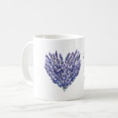 Mug Fleurs de Lavande Cœur (Devant gauche)