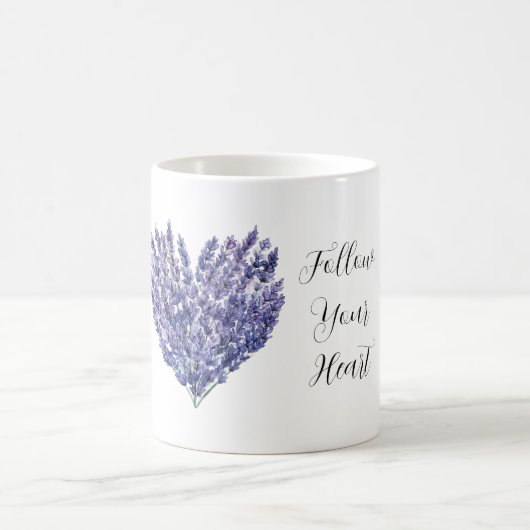 Mug Fleurs de Lavande Cœur (Centre)