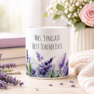 Mug Fleurs de Lavande Personnalisées pour la Reconnais
