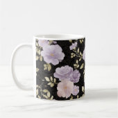 Mug Fleurs de Lavande Rouge Noir (Gauche)
