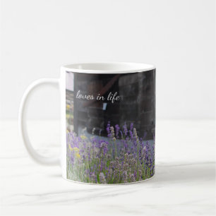 Mug Fleurs de lavande & Vieux bois