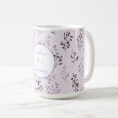 Mug Fleurs de Lavande Violette (Devant droit)